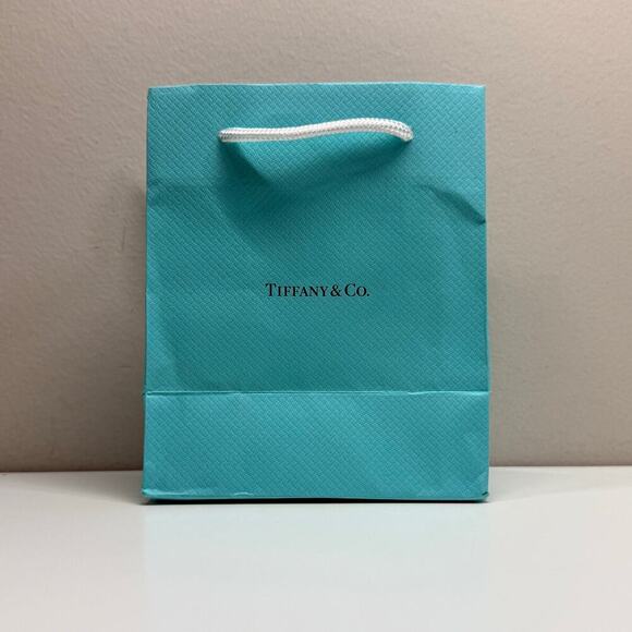 Tiffany & Co. | Gift Bag w/ Card | Mint Green | 6 x 5 x 3 in. - Picture 5 of 16